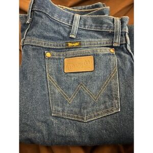 Wrangler Jeans Mens 34x30 Regular Fit Blue Denim Cowboy Western Pants